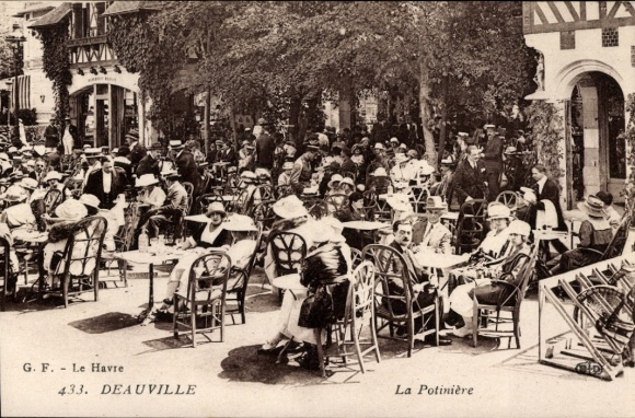 Ak Deauville Calvados, La Potiniere