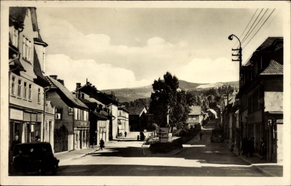 Postcard Zella Mehlis in the Thuringian Forest, Museum Square