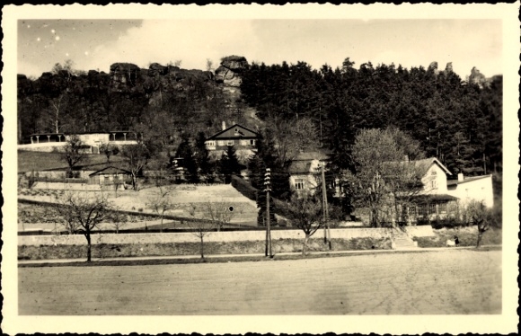 Photo Postcard Blankenburg am Harz, partial view, houses, rocks