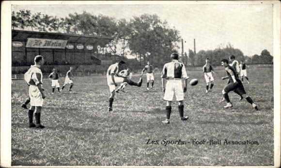 Postcard Les Sports, Foot Ball Association, American Football