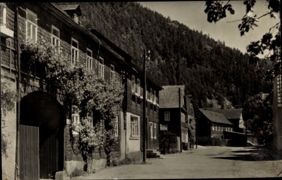 Postcard Hockeroda Kaulsdorf in Thuringia, Dorfstraße