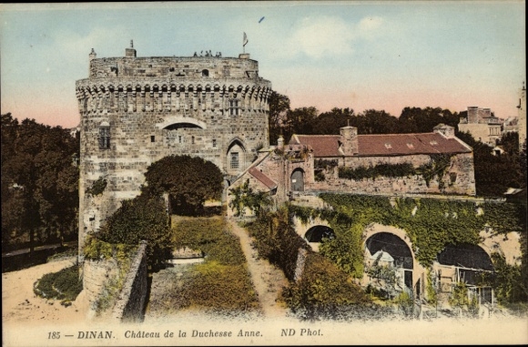 KP Dinan Côtes-d'Armor, Château de la Duchesse Anne, zamek, zielona okolica
