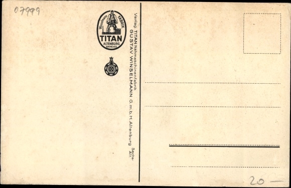 litho Altenburg in Thüringen, titanium, Gustav Winselmann, naaimachinefabriek