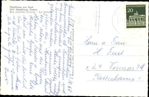 PC Hamburg Harburg Cranz, Inn zur Post