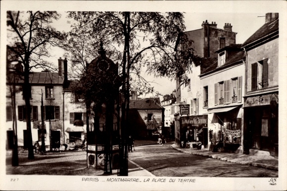 CPA Paris 18e Montmartre, La Place du Tertre