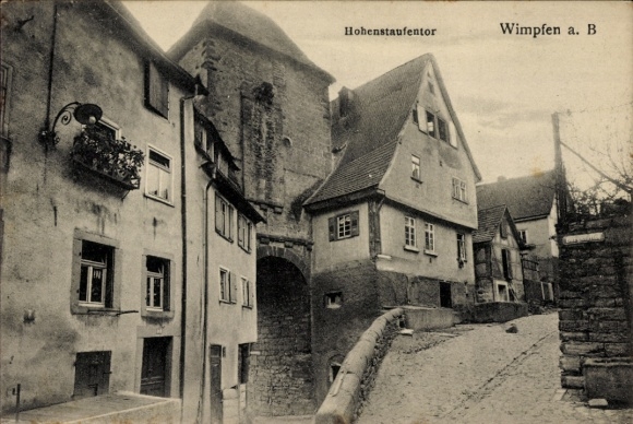 Postcard Bad Wimpfen am Neckar, Hohenstaufentor
