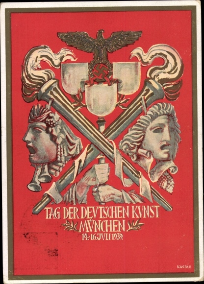 Artist PC Kaspar, Munich, Day of German Art, 14-16. July 1939