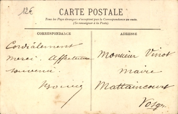 Postcard Yvetot Seine Maritime, sub-prefecture