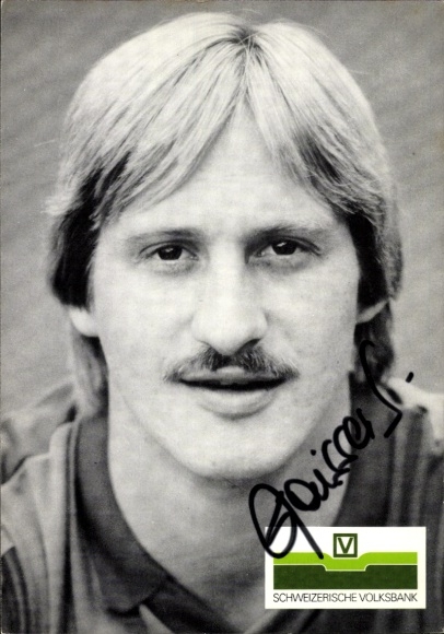 Photo footballer Serge Gaisser, FC Basel, autograph