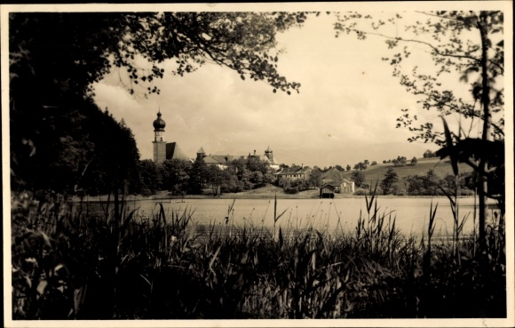 Postcard Högelwörth Höglwörth Anger in the Rupertiwinkel Upper Bavaria, panorama