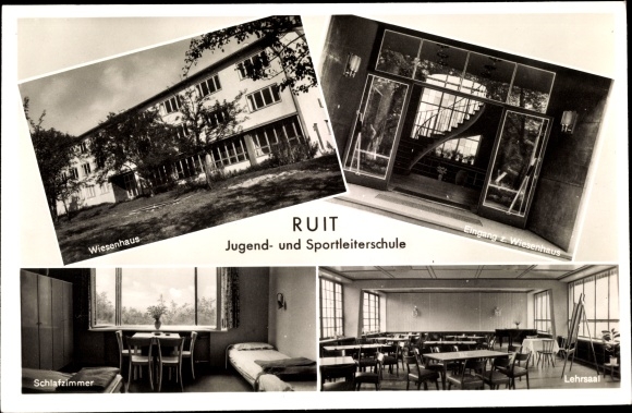Ak Ruit Ostfildern Baden Württemberg, Jugend- und Sportleiterschule, Wiesenhaus