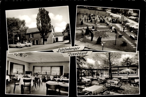 Postcard Kettwig Essen, Restaurant Schönberger Isenbügel
