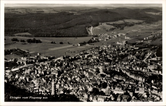 Ak Ebingen Albstadt in Württemberg, Fliegeraufnahme