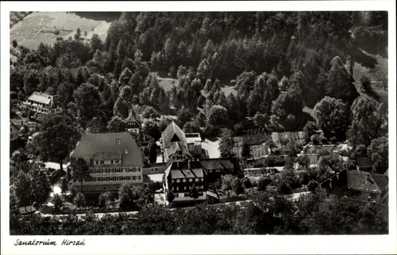 Postcard Hirsau Calw in the Black Forest, sanatorium, aerial photograph