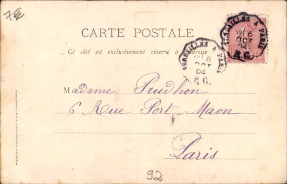 Postcard Malakoff Hauts de Seine, boarding school of the religious of Providence