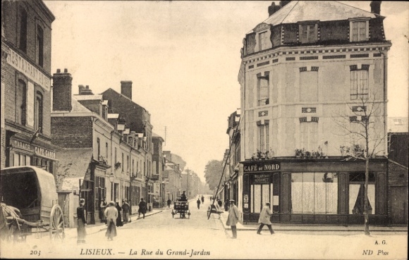 Ak Lisieux Calvados, Rue du Grand-Jardin