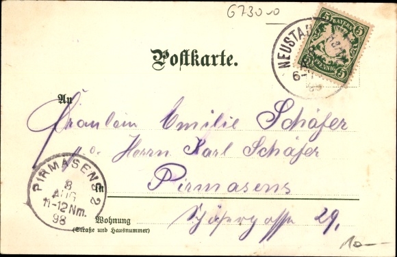 Chromo-Litho Schönthal in the Upper Palatinate, Kurhaus Königsmühle, Wolfsburg, fountain