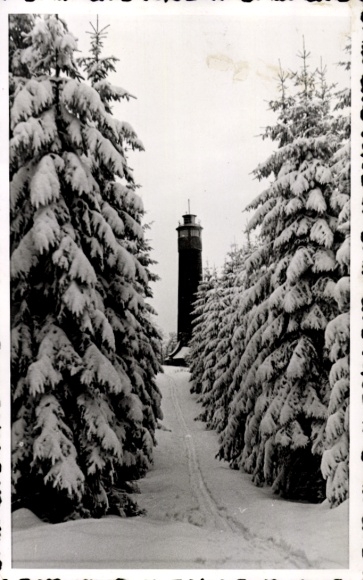 Postcard Eichen Kreuztal in Westphalia, Kindelsbergturm, winter view