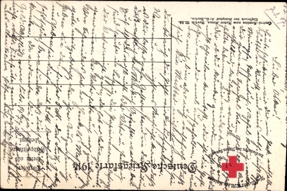 Postcard Kaiser Wilhelm II, I don't know any parties anymore, quote 1914