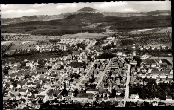 Postcard Eislingen an der Fils Württemberg, aerial photograph