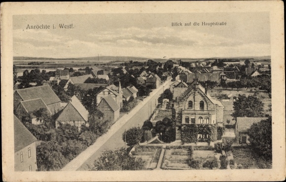 Postcard Anröchte NRW, view of the main street