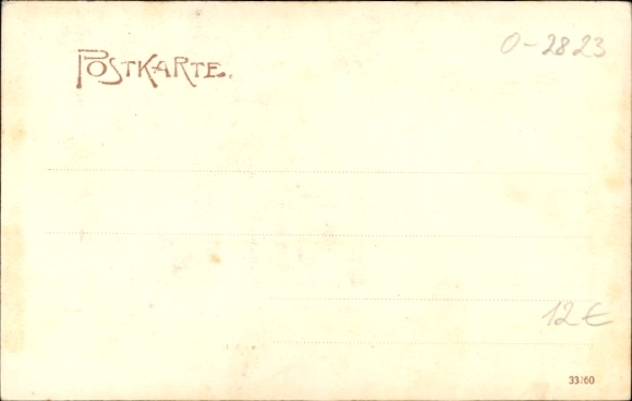 Postcard Wittenburg in Mecklenburg, city school