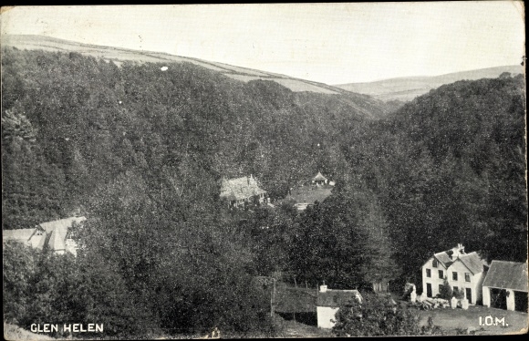 Postcard Glen Helen Isle of Man, Panorama