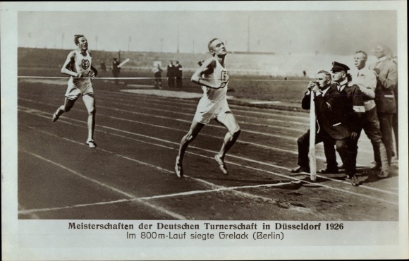 Photo Championships of the German Gymnastics Association in Düsseldorf 1926, 800m run, Grelack, Berlin