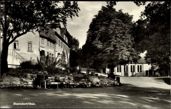 Postcard Ebersdorf in Thuringia, culture house, inn Stengel