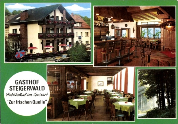 Ak Frammersbach im Spessart Unterfranken, Gasthof Steigerwald