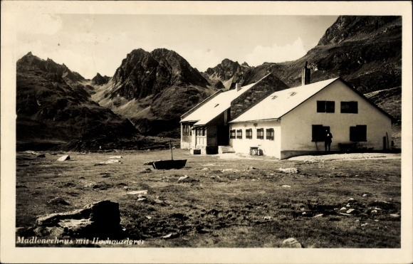 Postcard country postmark Gortipohl P. Schruns, Vorarlberg Austria