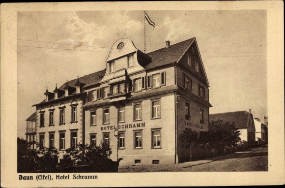 Ak Daun in der Eifel Rheinland Pfalz, Hotel Schramm