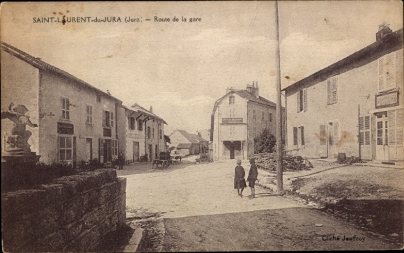CPA Saint Laurent Jura, Route de la gare