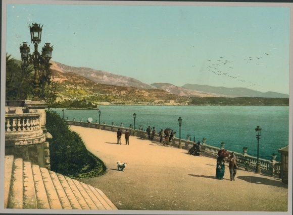 Photo Monte Carlo Monaco, Partie am Kasino, Photochromie