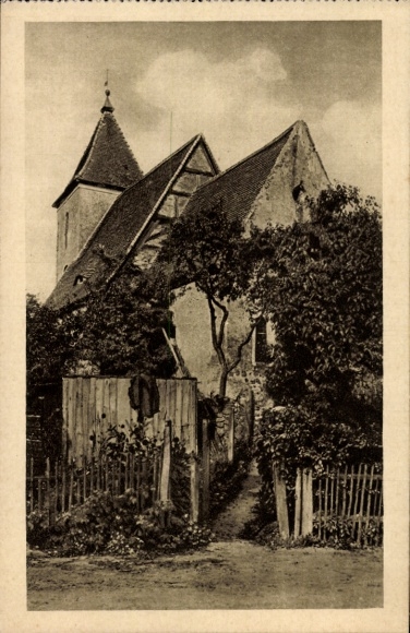Ak Dahmsdorf Müncheberg in der Mark, spätmittelalterliche Dorfkirche