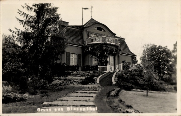 Postcard Biesenthal in der Mark, residential building