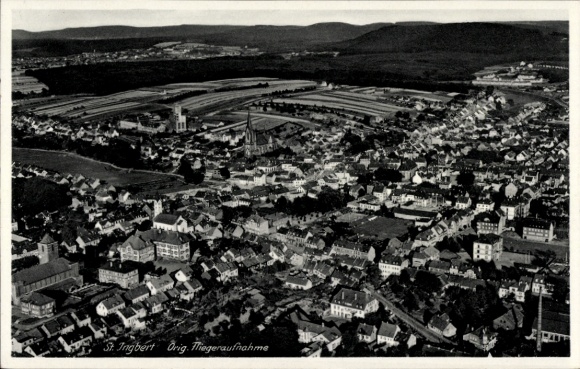 Postcard Grebenhagen Schwarzenborn am Knüll Hessen, aerial photograph