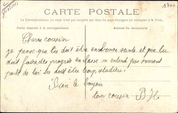 Postcard Bonnières-sur-Seine Yvelines, Schools