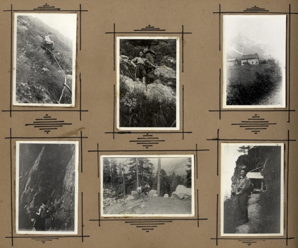Photo album alpinism, mountaineers, glaciers, snow