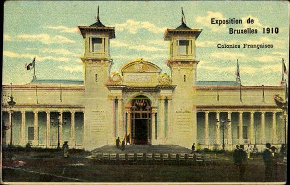 Set von 83 Ansichtskarten, Brüssel Weltausstellung 1910
