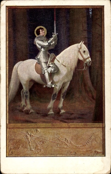 Artist Postcard Fugel, Gerhard, S. Georgius, Psalm 30, Act manfully