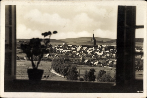 KP Brilon w dzielnicy Hochsauerland, widok z górnej świetlicy schroniska młodzieżowego