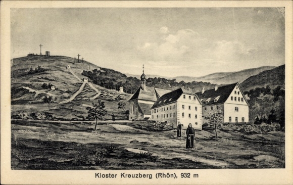 Artysta KP Bischofsheim an der Rhön w Dolnej Frankonii, klasztor Kreuzberg