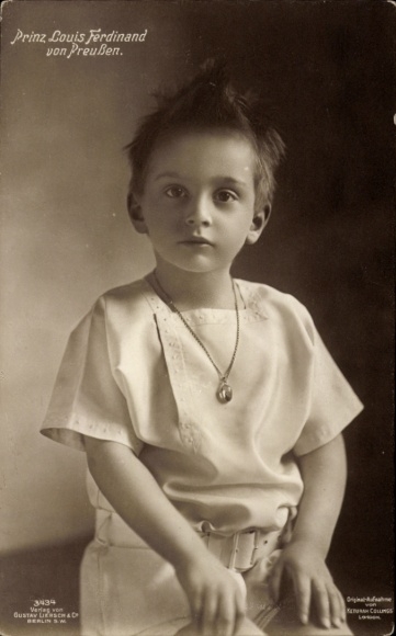 KP Książę Ludwik Ferdynand Pruski, portret dziecka
