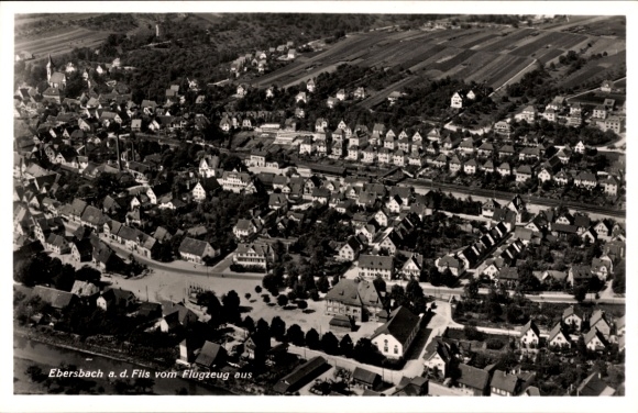 Ak Ebersbach an der Fils, Fliegeraufnahme