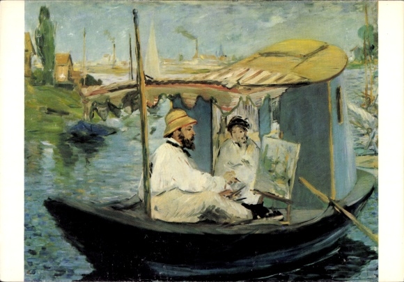 Künstler Ak Manet, Édouard, Die Barke