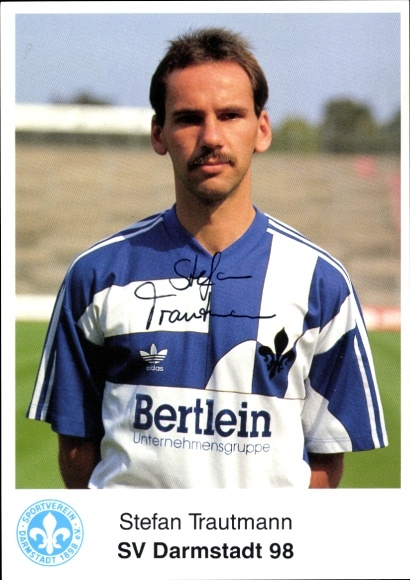 Autogrammkarte Fußballer Stefan Trautmann, SV Darmstadt 98, Autogramm