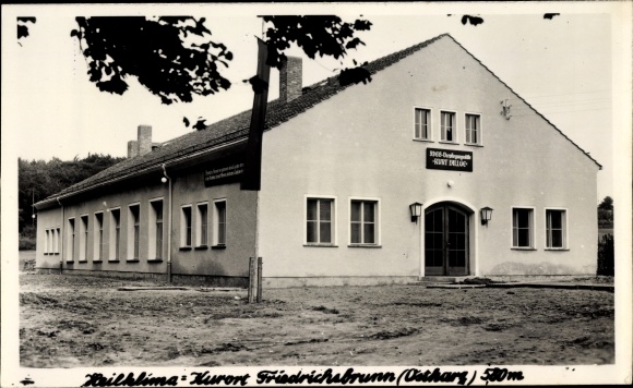 Foto Ak Friedrichsbrunn Thale im Harz, FDGB Gebäude