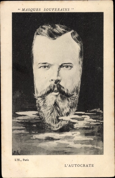 PC Tsar Nicholas II of Russia, caricature, L&#39;Autocrat