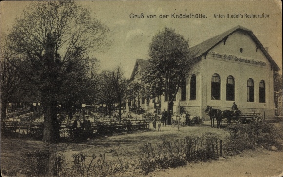 Ak Wien 14. Penzing, Anton Riedl's Restauration Knödelhütte